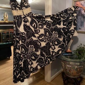 Vintage blue and white dress